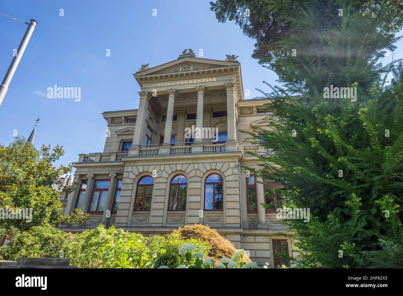 Germany, Hesse, Wiesbaden, Villa Clementine literature house on Wilhelmstrasse Stock Photo Alamy