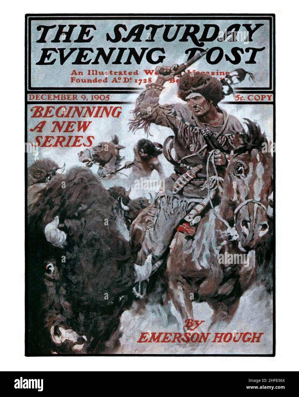 Sat Eve Post Cover N. C. Wyeth 1905 12 09. Stock Photo
