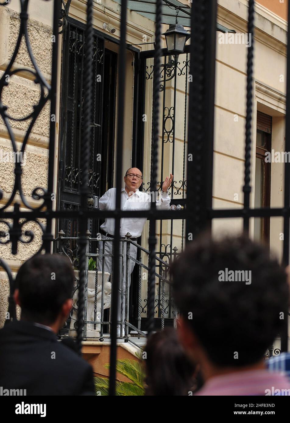 Rome, Italy 21/06/2021: shooting the film "Vita da Carlo" with actor Carlo Verdone. Monteverde. © Andrea Sabbadini Stock Photo