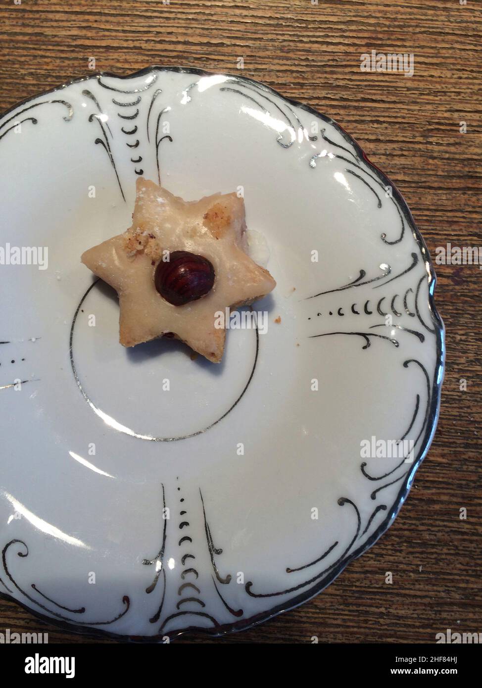 Cookies,  Christmas,  small plates,  vintage Stock Photo