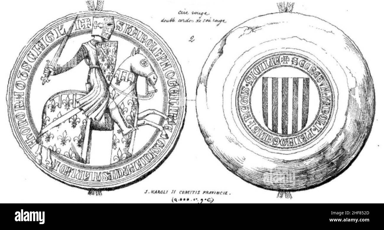 Seal of Charles the Lame (1280 Stock Photo - Alamy