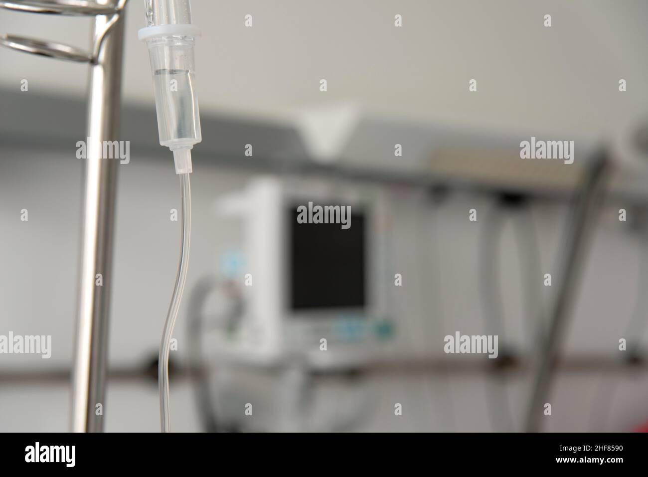 IV fluids, hospital, sickbed Stock Photo Alamy
