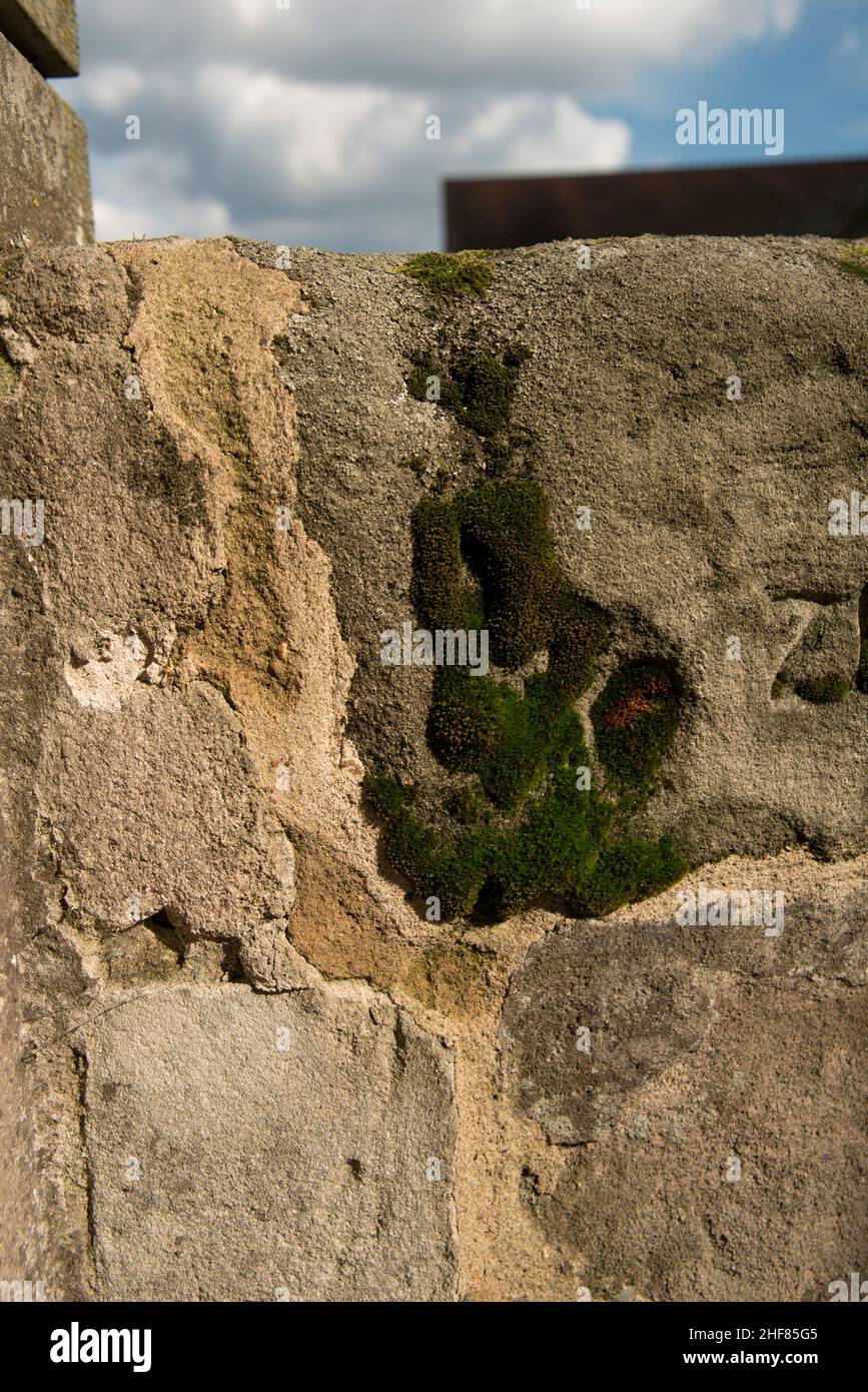 Sandstone, Franconia, cemetery wall Stock Photo Alamy