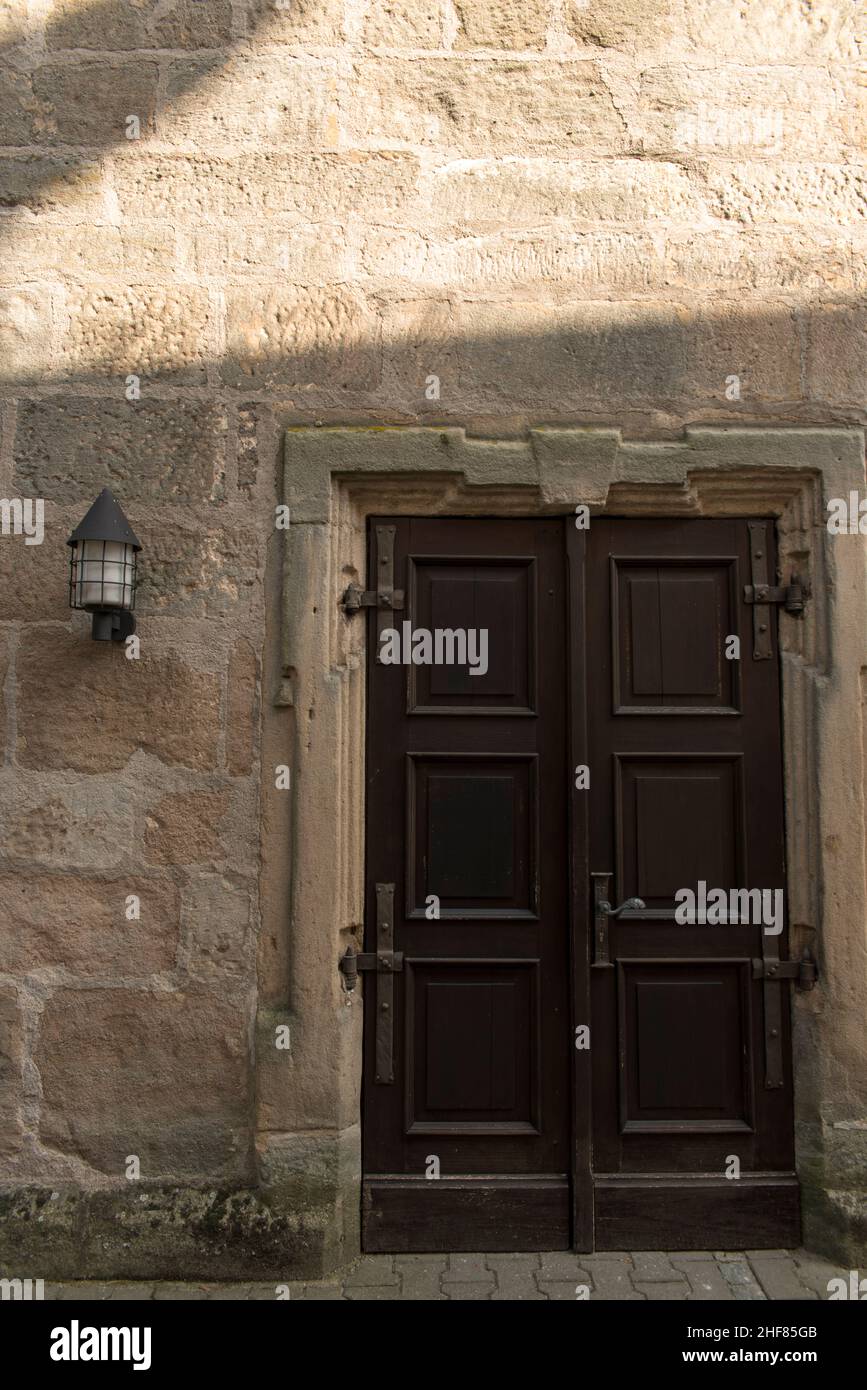 Sandstone, Franconia, cemetery wall Stock Photo Alamy