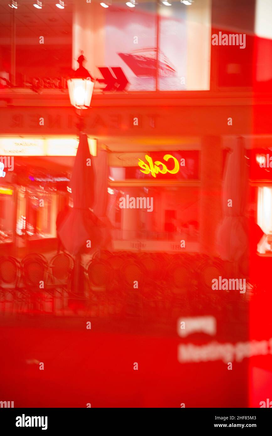 Shop window,  reflection,  blurring,  city Stock Photo