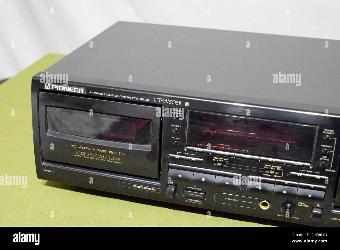 Cassette Deck Pioneer CTw505r. A cassette deck exterior Stock Photo