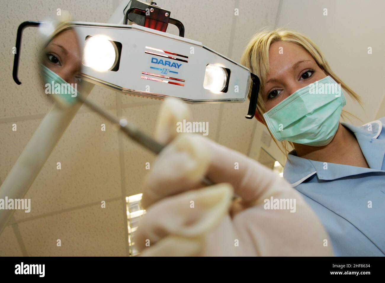 Trainee Dental Technician Leanne Knox Stock Photo Alamy