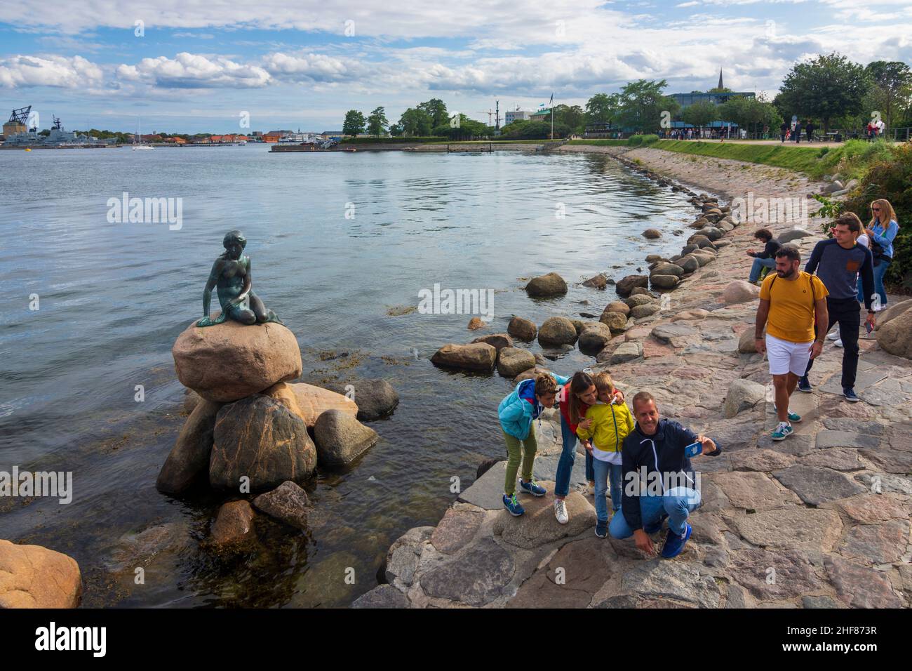 Copenhagen, Koebenhavn, The Little Mermaid (Den lille Havfrue) in Zealand,
