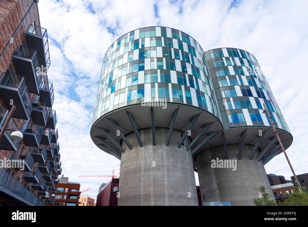 Copenhagen, Koebenhavn, Portland towers, two former Portland