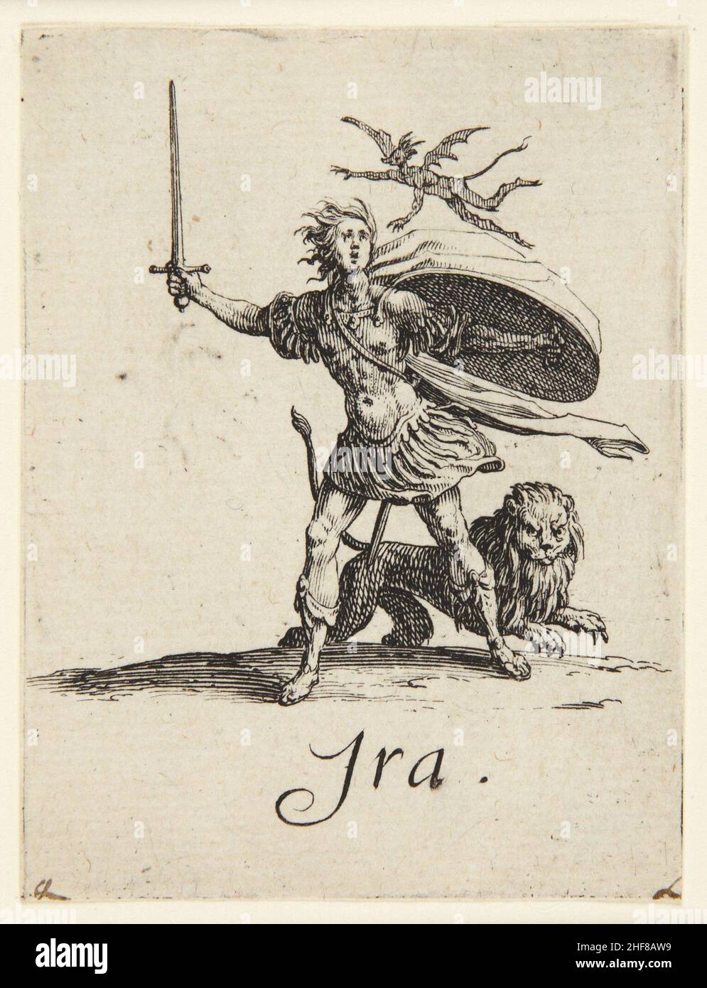 Anger, after 1621 Jacques Callot, French, 1592–1635 Stock Photo