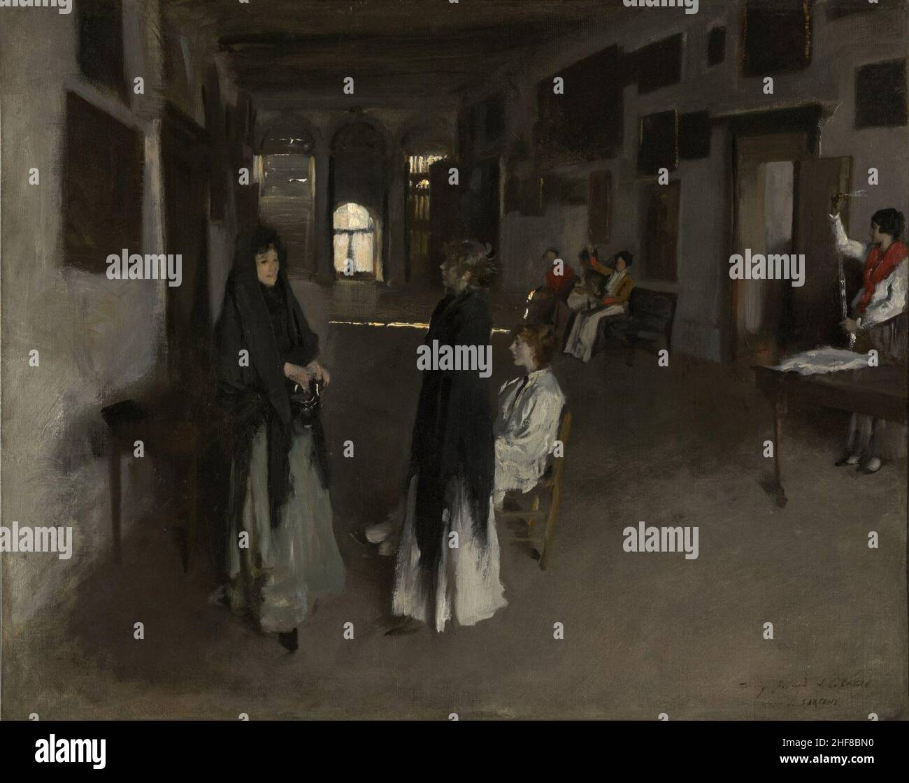 John Singer Sargent - A Venetian Interior (1880s Stock Photo - Alamy