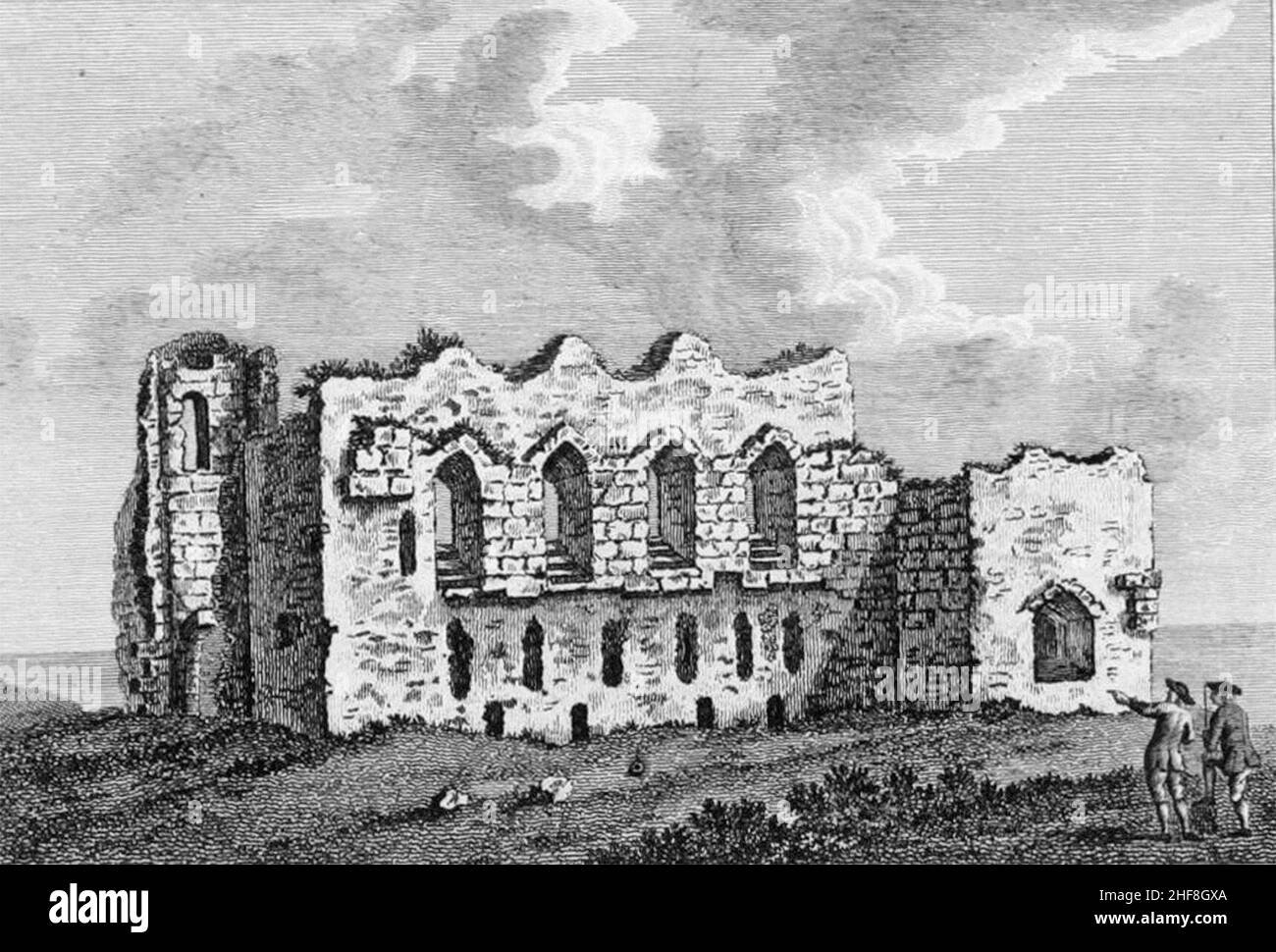 Sandsfoot Castle, 1756. Stock Photo