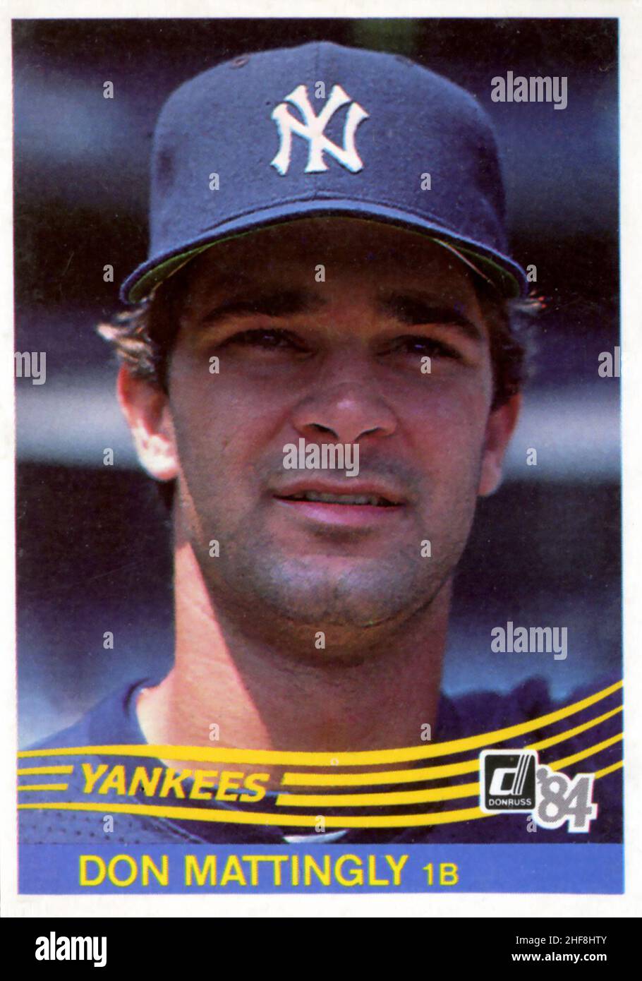 Don Mattingly 1984 Donruss Rookie  Baseball Card Stock Photo