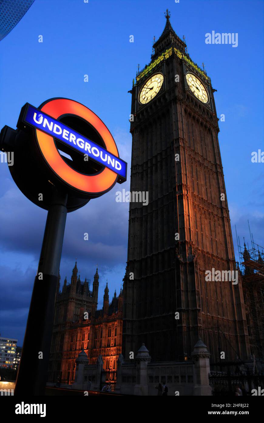 The famous Big ben clock tower, London UK Stock Photo