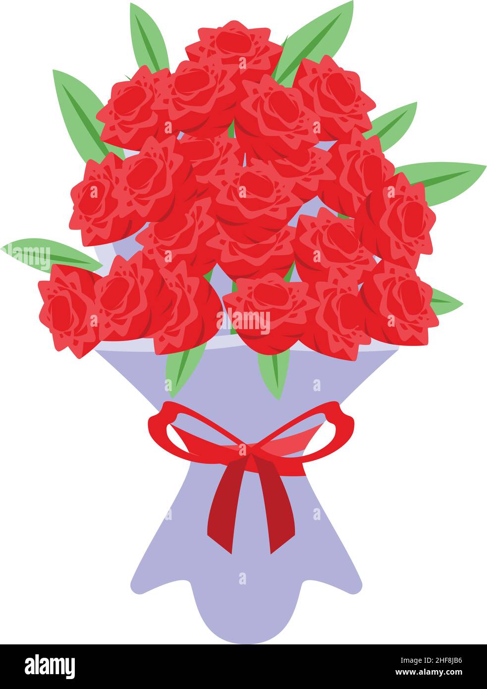 Red rose bouquet icon isometric vector. Flower gift. Wedding card Stock ...