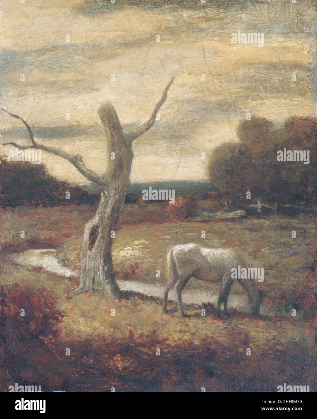 Autumn Meadows 1912–17 Formerly attributed to Albert Pinkham Ryder American Stock Photo