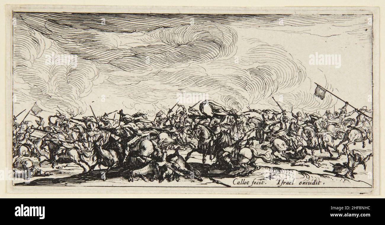 Battle with Swords, 1632–34 Jacques Callot, French, 1592–1635 Stock Photo