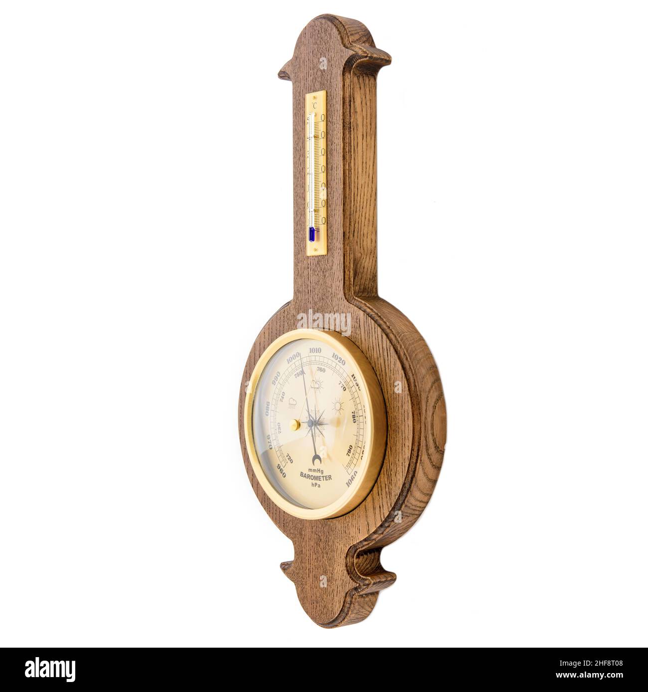 https://c8.alamy.com/comp/2HF8T08/vintage-wooden-clock-with-barometer-and-old-marine-style-thermometer-on-a-white-background-wall-decor-for-the-interior-2HF8T08.jpg