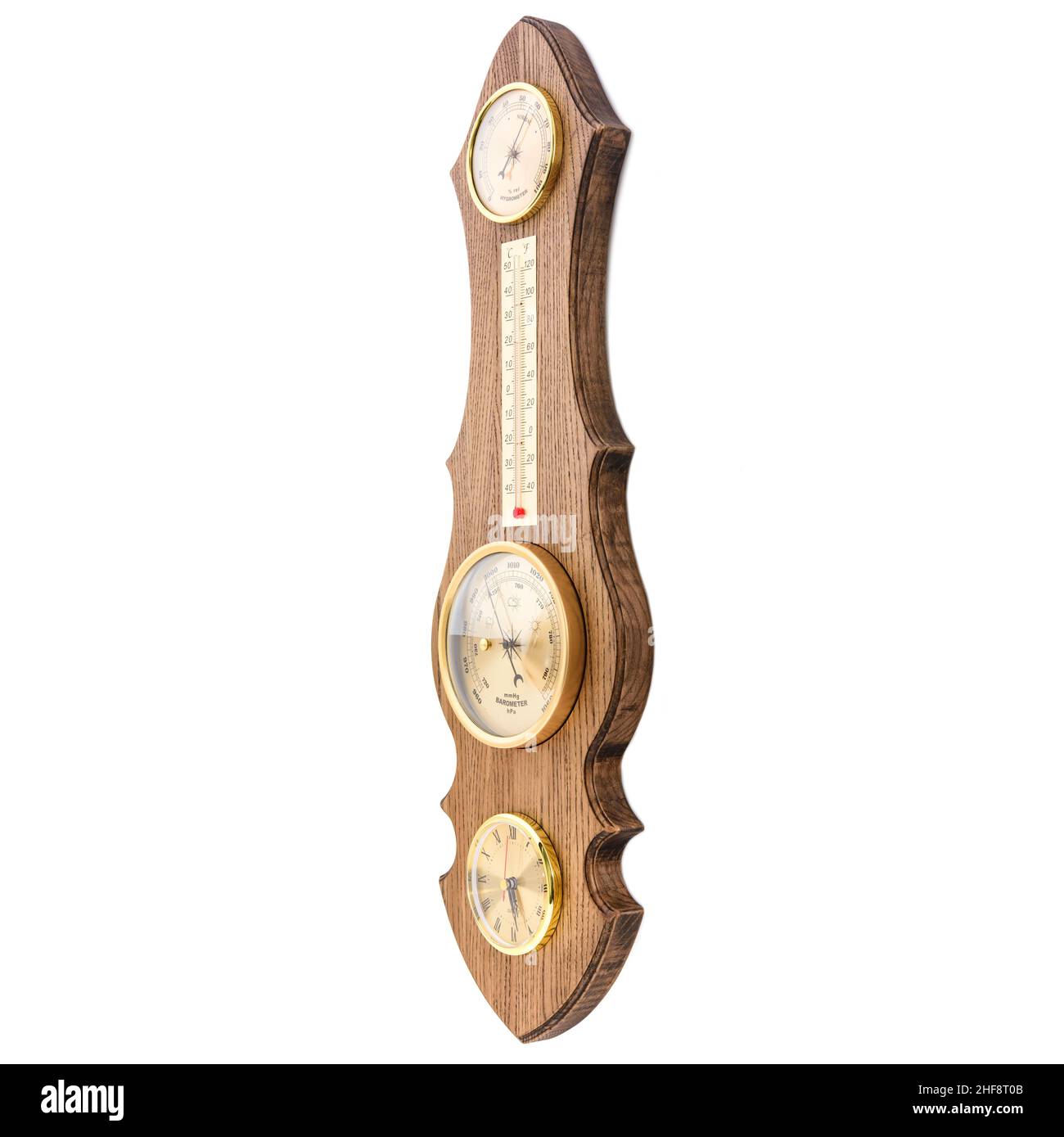 https://c8.alamy.com/comp/2HF8T0B/vintage-wooden-clock-with-barometer-and-old-marine-style-thermometer-on-a-white-background-wall-decor-for-the-interior-2HF8T0B.jpg