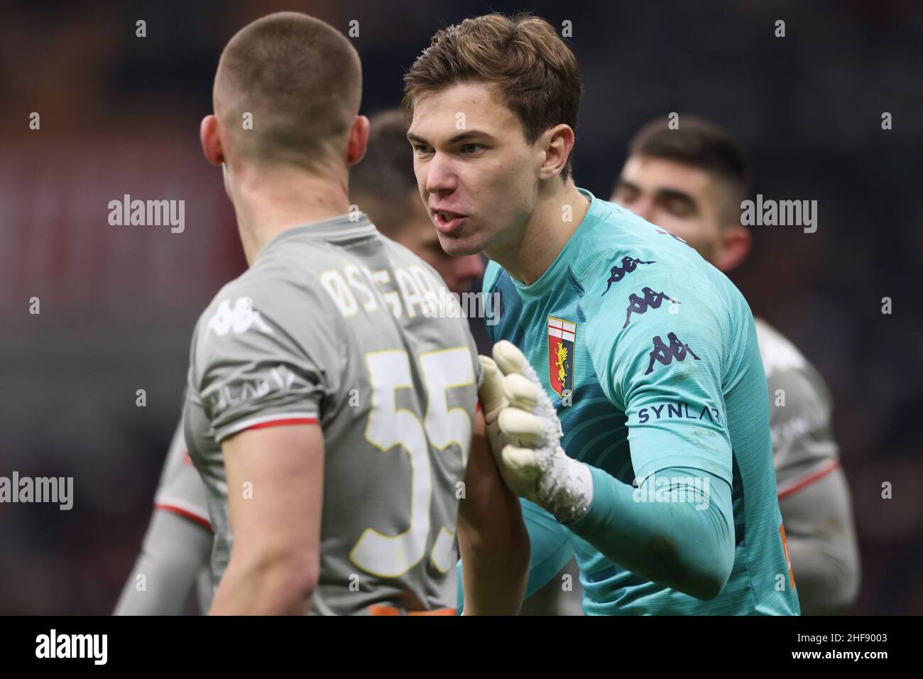 Genoa, Italy. 30 April 2022. Leo Ostigard of Genoa CFC in action during the  Serie A football match between UC Sampdoria and Genoa CFC. Credit: Nicolò  Campo/Alamy Live News Stock Photo - Alamy