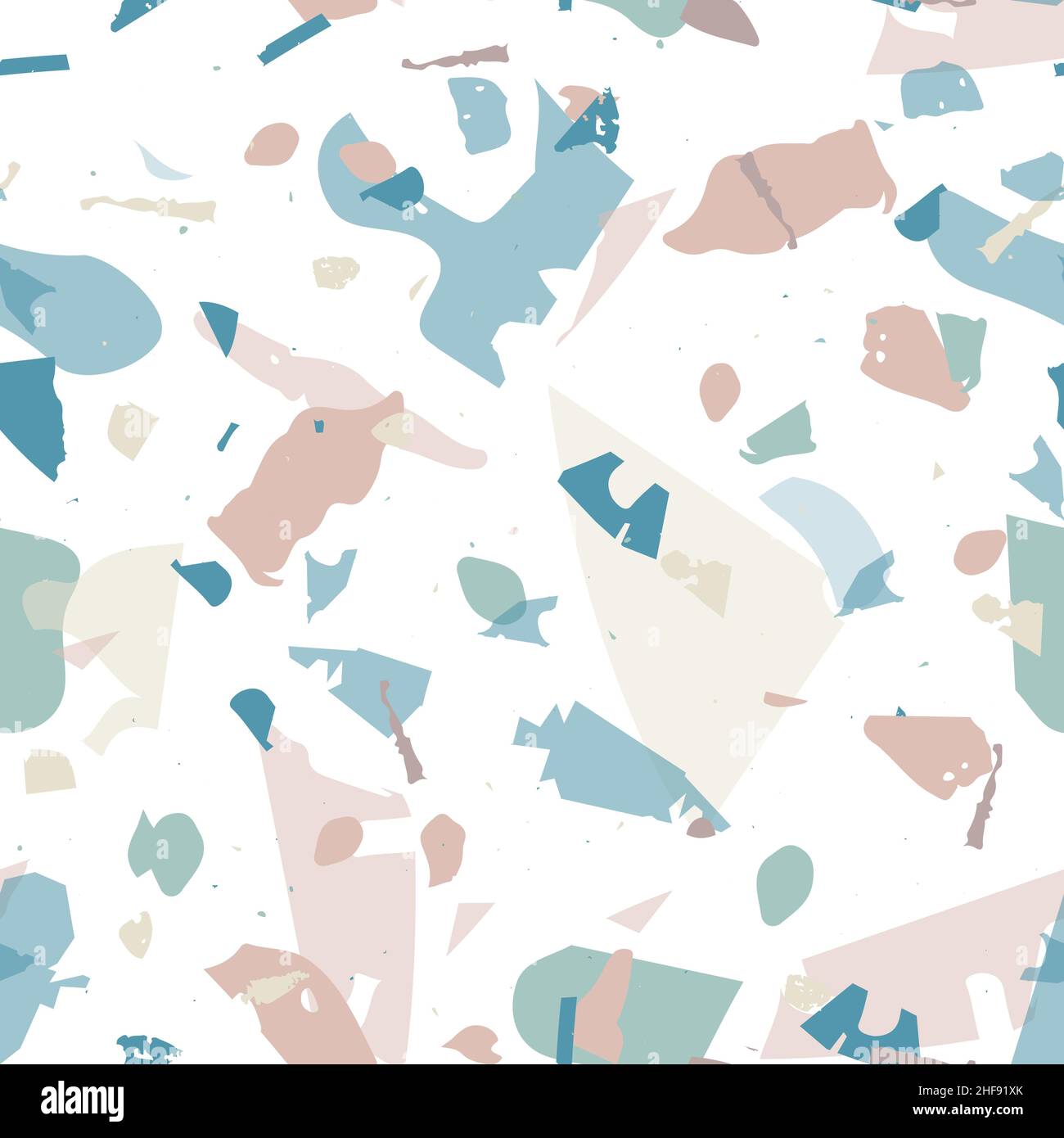 Terrazzo seamless pattern. Blue classic flooring texture. Terrazzo ...