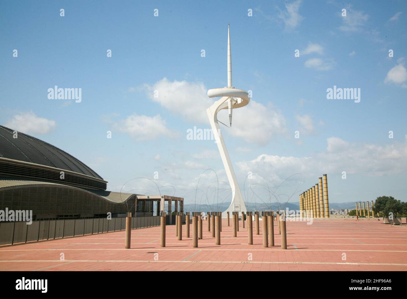 Olympic Parc and Ring, Barcelona, Spain Stock Photo