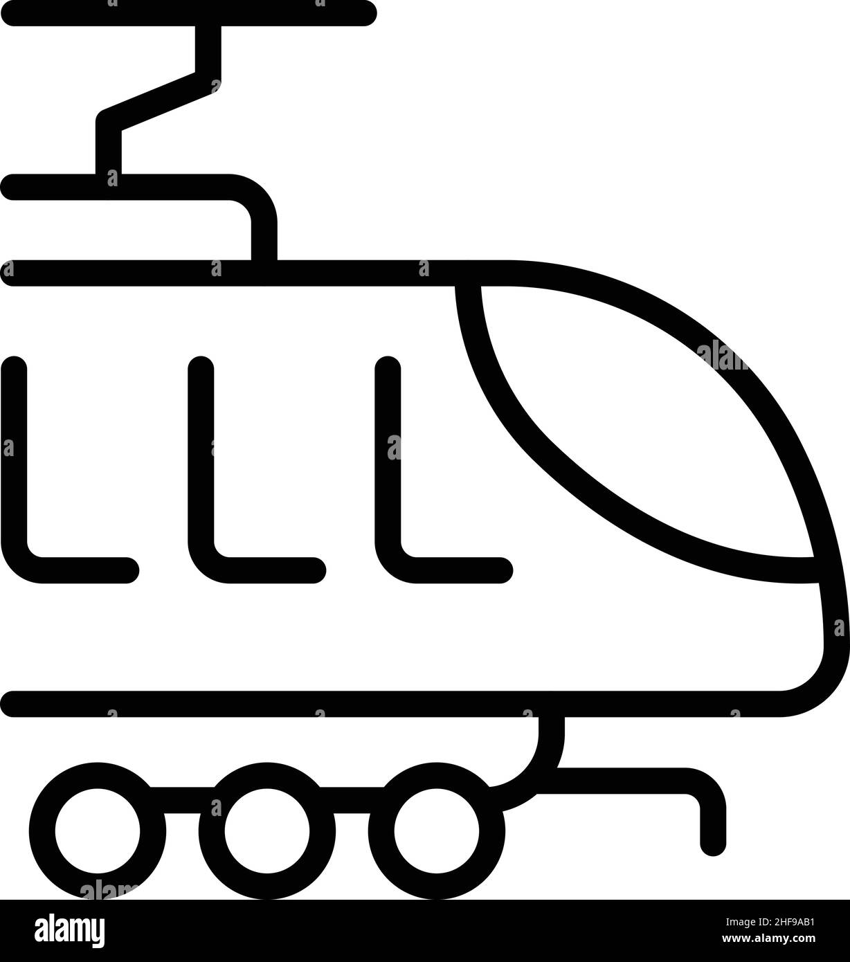 Speed train icon outline vector. Road track. Railway traffic Stock Vector