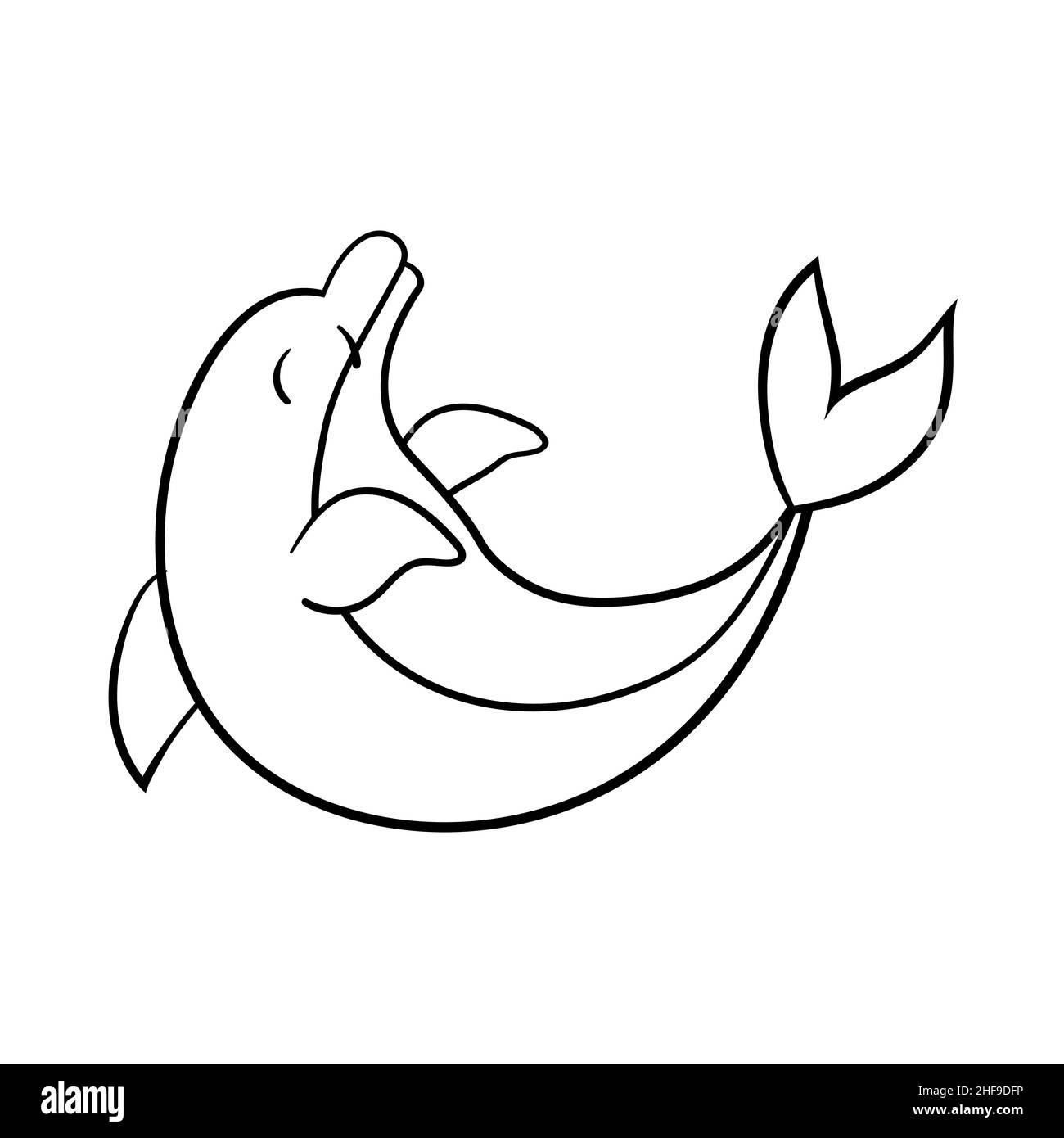 Cute cartoon dolphin, coloring page. Vector illustration Stock Vector Image & Art - Alamy Cute cartoon dolphin, coloring page. Vector illustration Stock Vector Image & Art - Alamy