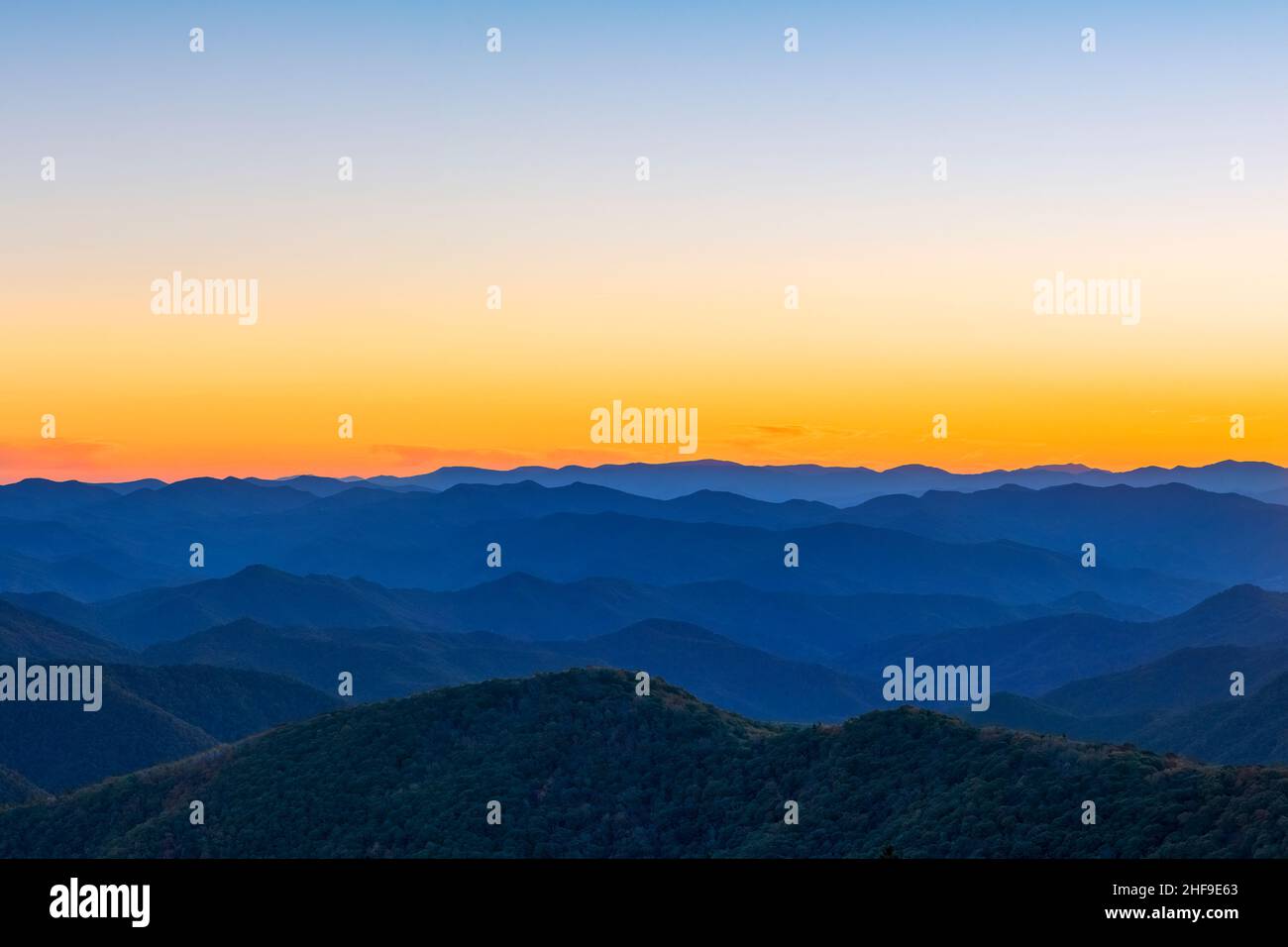 Land Waves at Sunset Stock Photo - Alamy