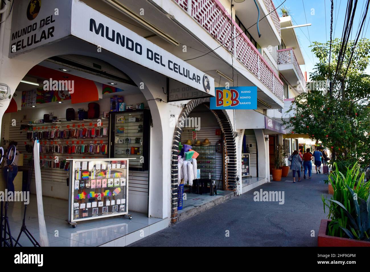 Store Front in Puerto Vallarta, Mexico Stock Photo
