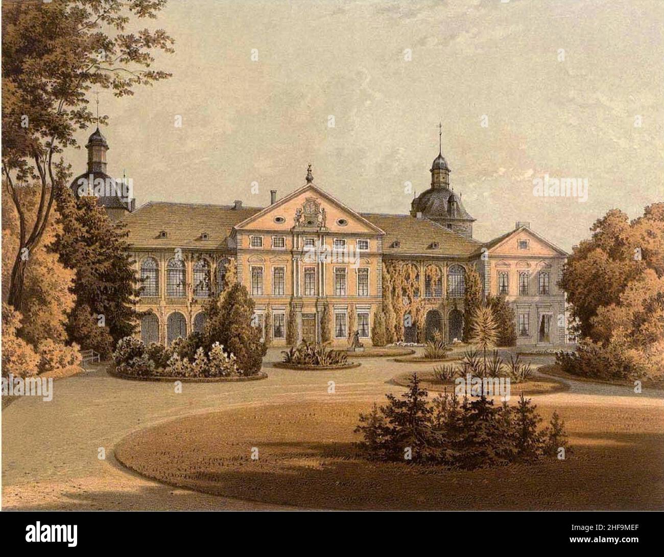 Schloss Hundisburg Sammlung Duncker Stock Photo Alamy