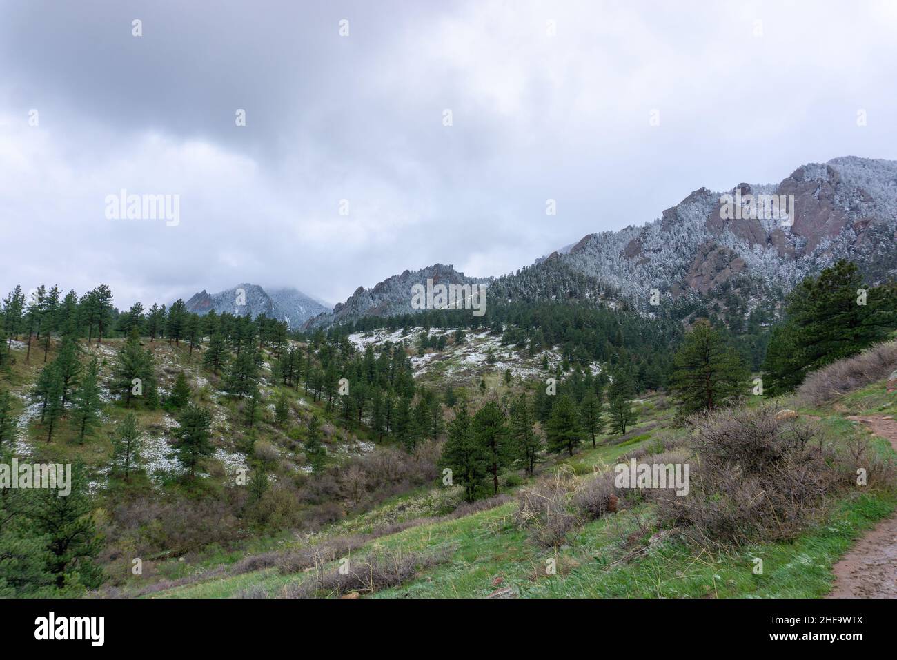 Hiking trail in Boulder, Colorado Stock Photo Alamy