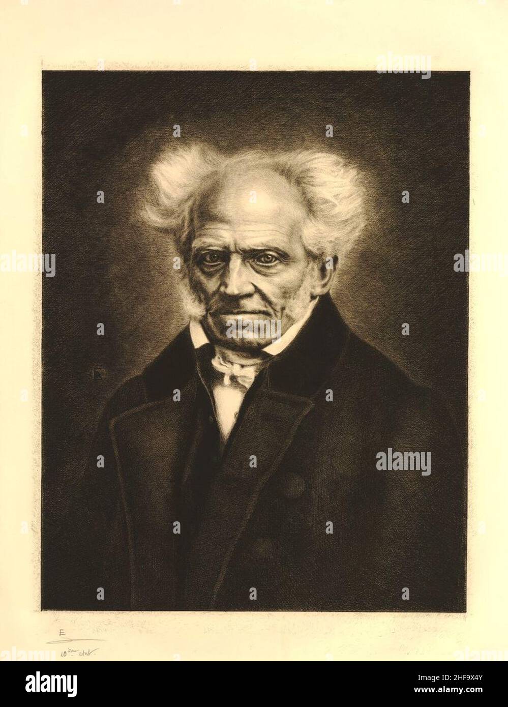 Schopenhauer by Rogelio de Egusquiza. Stock Photo
