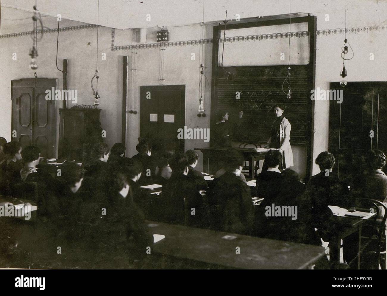 Schule zur Ausbildung milit.weibl.Hilfskräfte, Vortragsaal. Stock Photo
