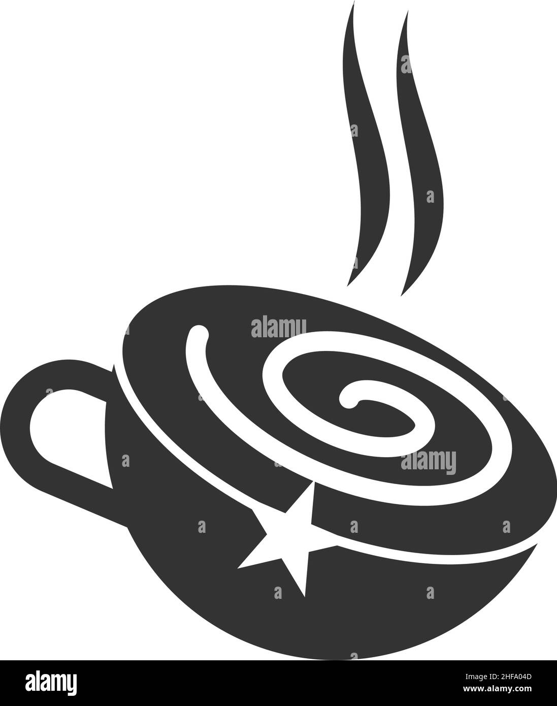 White star coffee Black and White Stock Photos & Images - Alamy