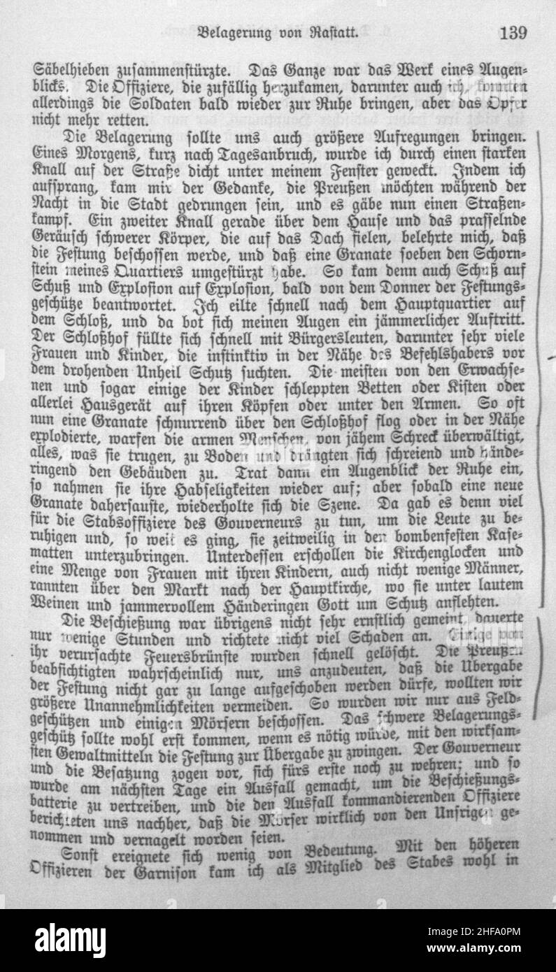 Schurz Lebenserinnerungen b1 s139 Stock Photo Alamy