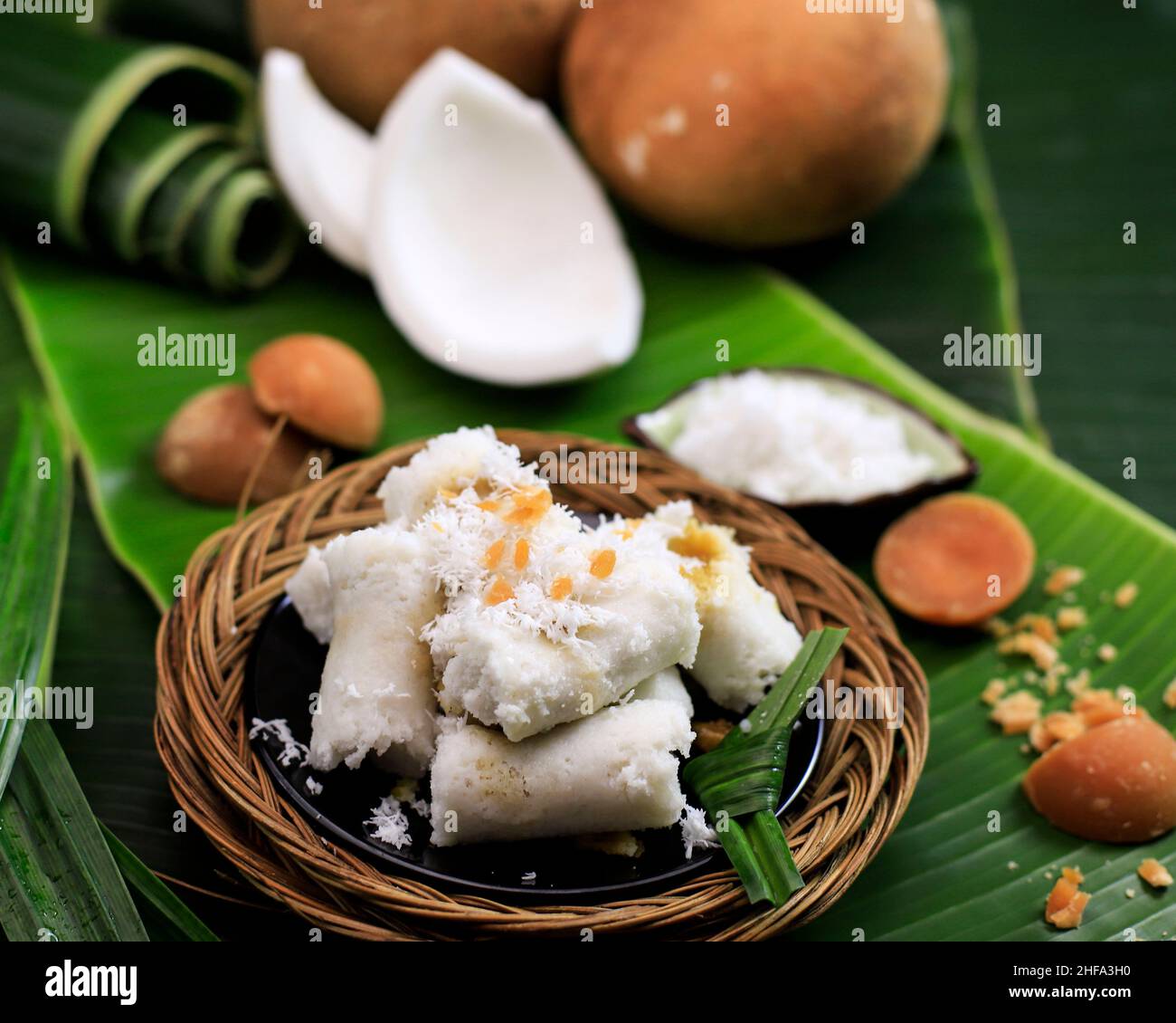 Kue Putu bambu, Traditional Food from Indonesia. Made from Steamed Rice