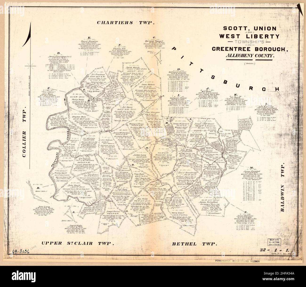 Scott, Union and West Liberty Townships and Greentree Borough