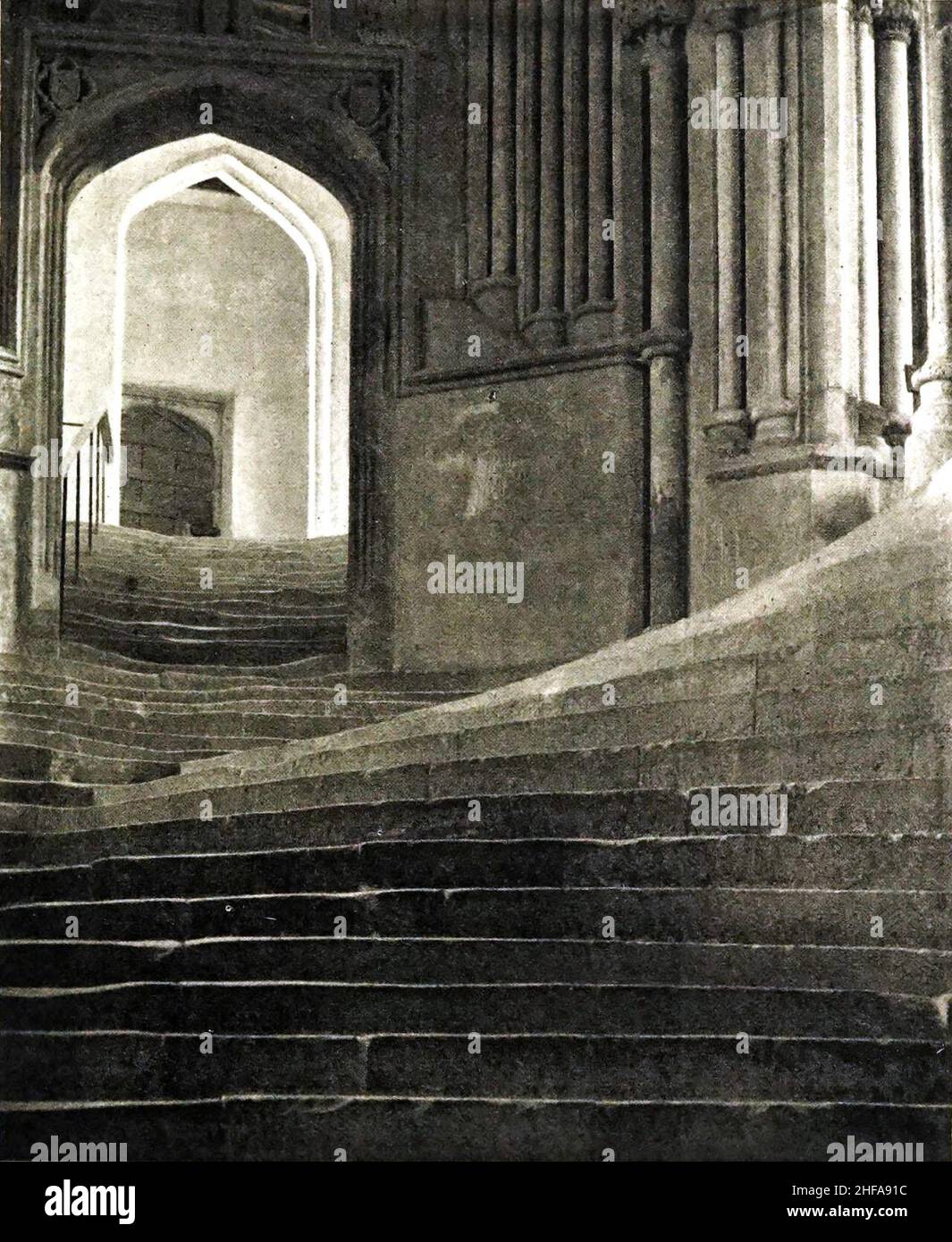 Sea of Steps, Wells Cathedral, by F. H. Evans Stock Photo - Alamy