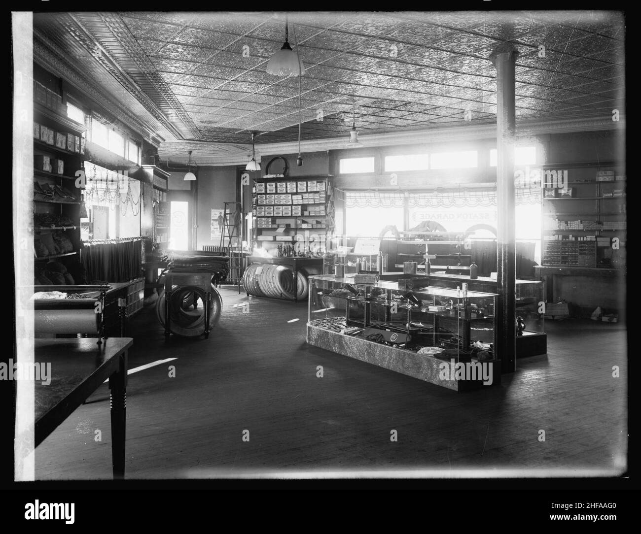 Seaton Garage Supply house, interior Stock Photo Alamy
