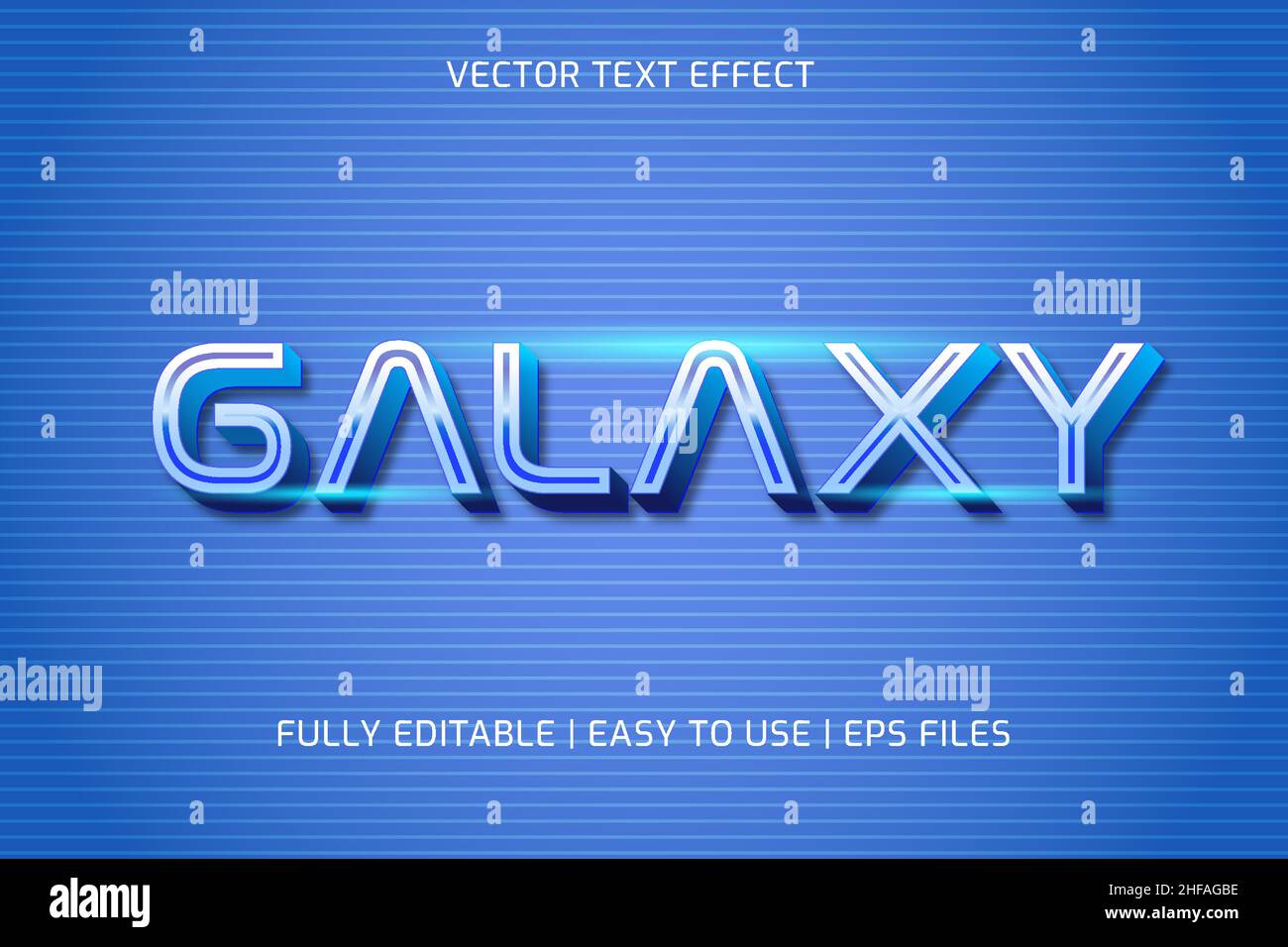 editable modern vector text effect galaxy. fully editabe, eps files