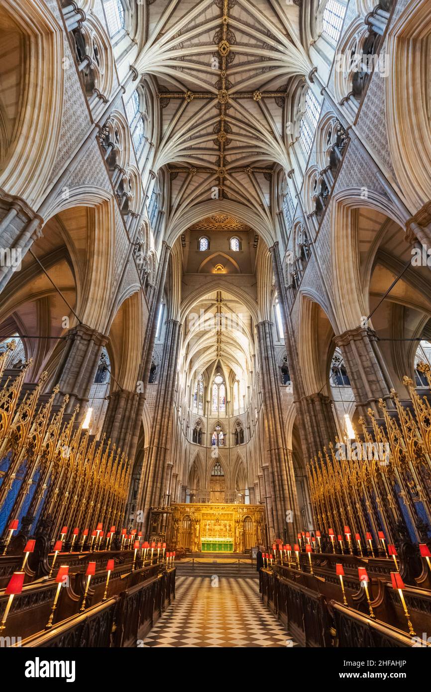 England, London, Westminster Abbey, The Choir Stock Photo Alamy