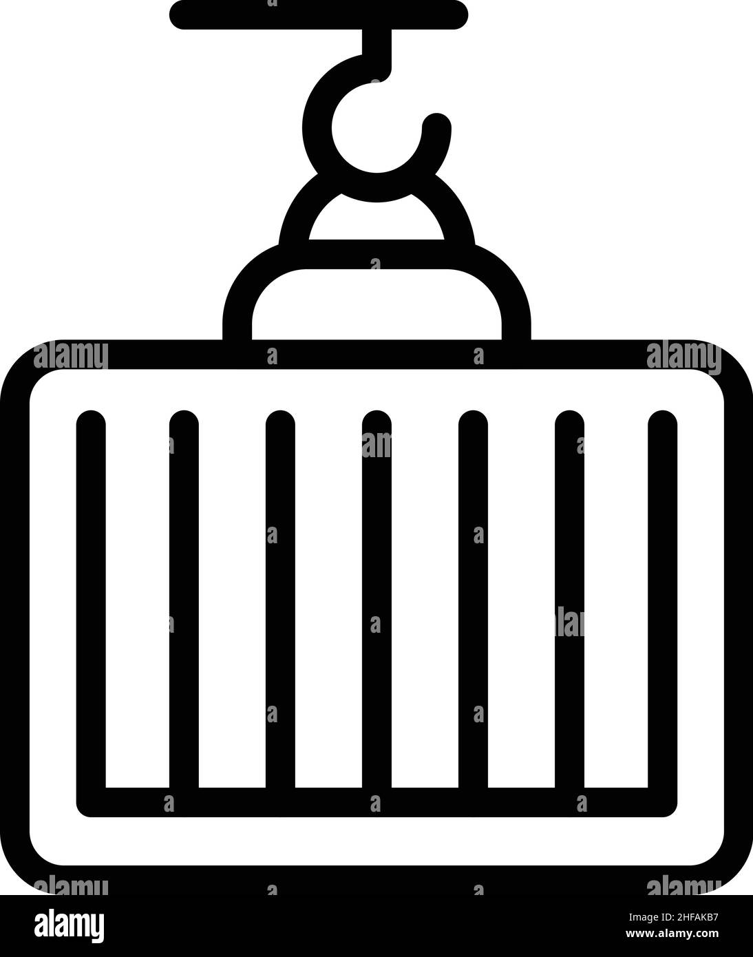 Cargo parcel box icon outline vector. Delivery truck. Courier order ...