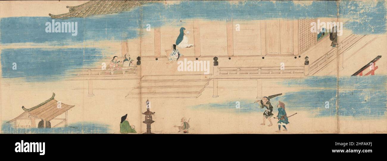 Seikoji engi emaki scroll 2 p1 Stock Photo Alamy