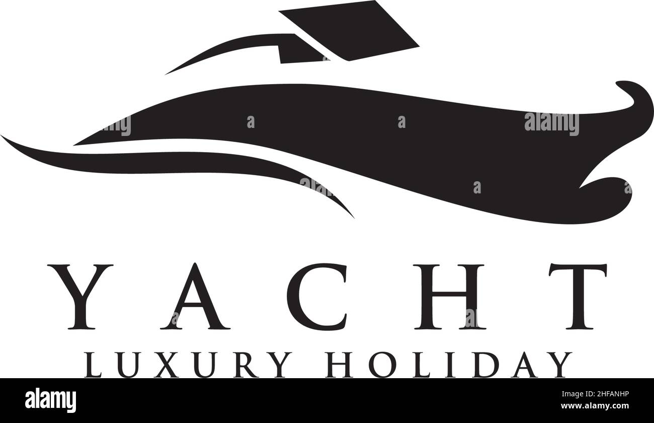 Yacht logo icon design inspiration vector template Stock Vector