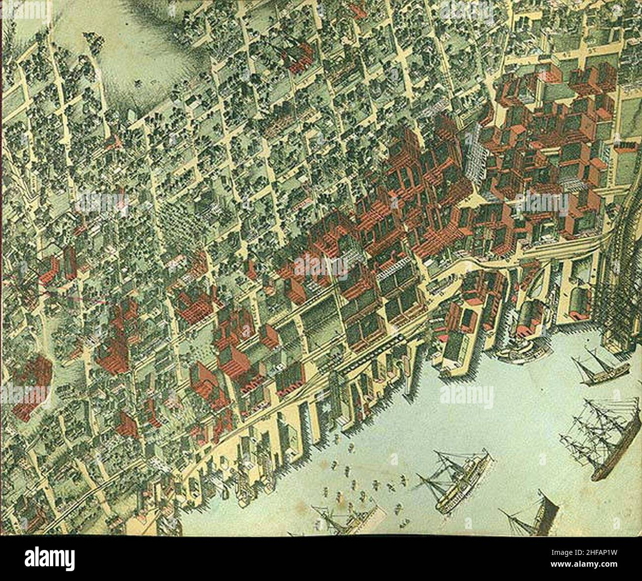 Birds eye map of seattle hi-res stock photography and images - Alamy