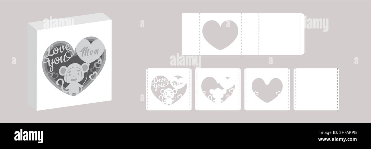 Modern design templates of Valentines day and Love card, banner