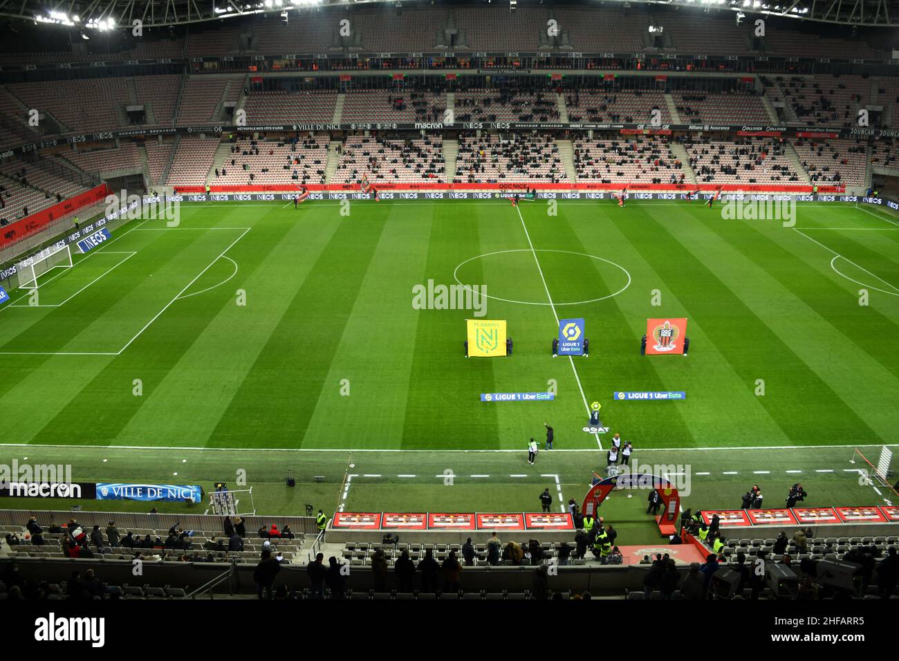 Nice France 14th Jan 22 Ligue 1 Uber Eats S Game Between Nice And Nantes At Allianz Riviera Stadium On January 14 22 In Nice France Photo By Lionel Urman Abacapress Cm Credit Abaca Press Alamy