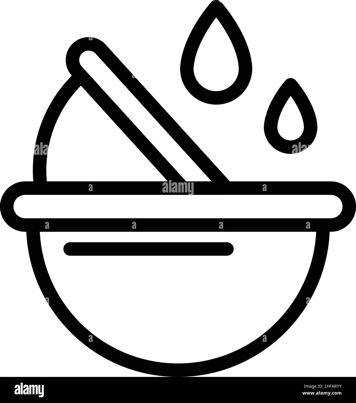 Water save dish icon outline vector. Clean drop. Eco shower Stock