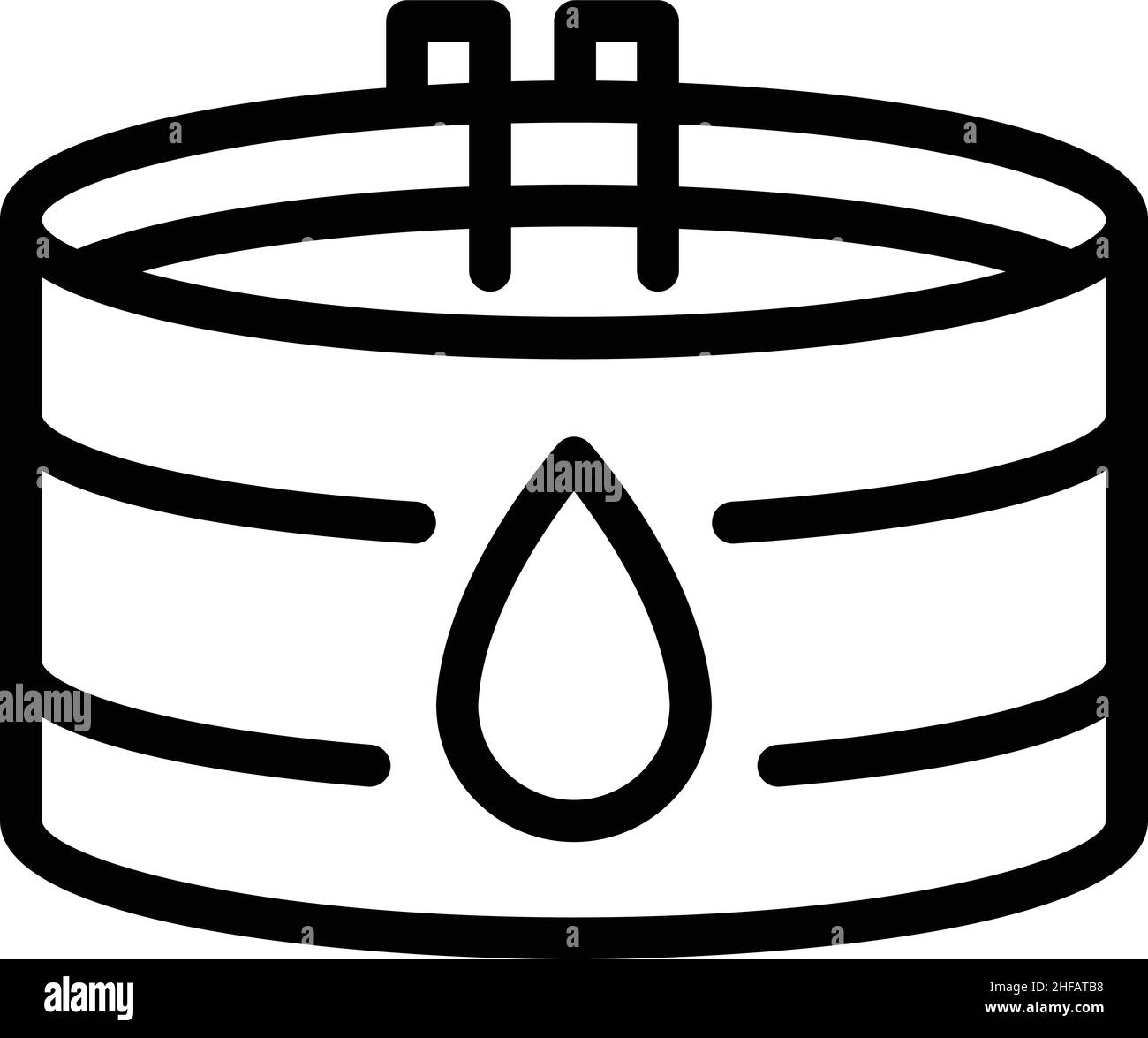 Save water pool icon outline vector. Clean drop. Eco shower Stock